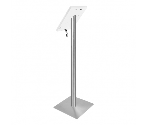 Support au sol Fino pour iPad 9.7 pouces - blanc/acier inoxydable