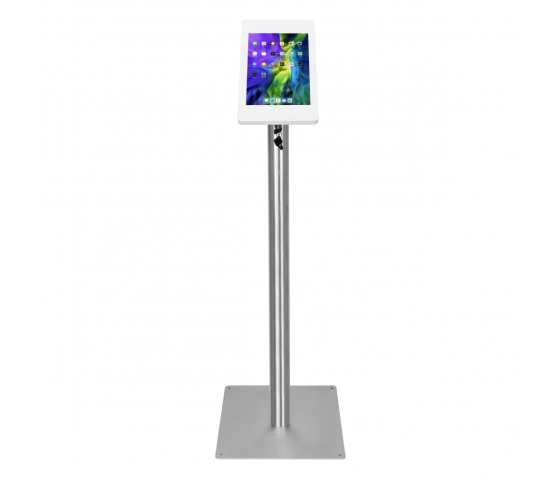 Support de sol Fino pour iPad Air/Pro 11 pouces 2024 - blanc/ acier inoxydable