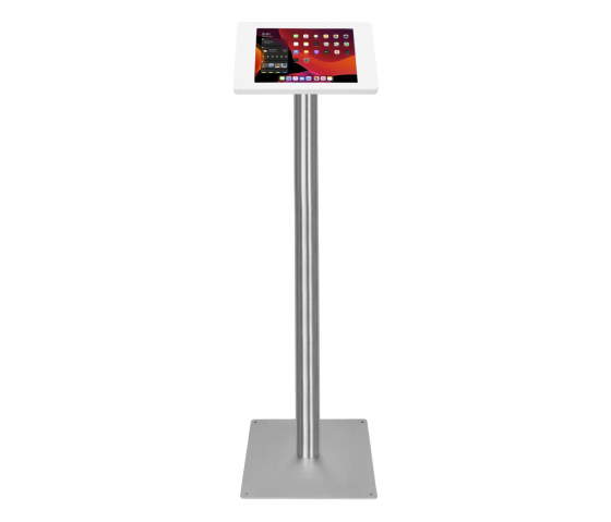 Support de sol Fino pour iPad Air/Pro 11 pouces 2024 - blanc/ acier inoxydable