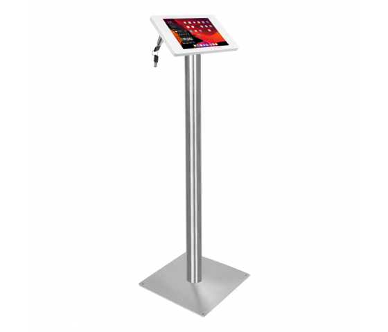 Support de sol Fino pour iPad Air/Pro 11 pouces 2024 - blanc/ acier inoxydable