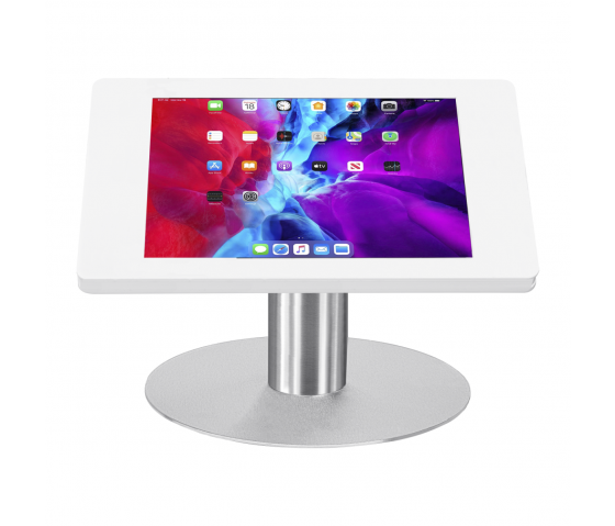 Support de table Fino pour Samsung Galaxy Tab A 10.1 2016 - blanc/acier inoxydable 