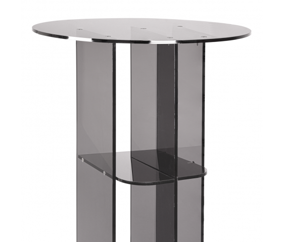 Table de présentation Isco - ronde - 100 cm - anthracite