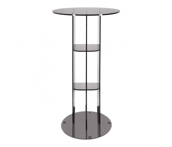 Table de présentation Isco - ronde - 100 cm - anthracite