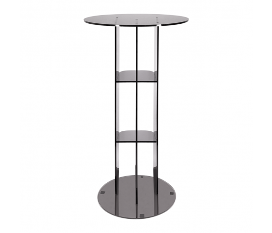 Table de présentation Isco - ronde - 100 cm - anthracite