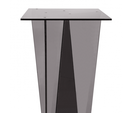 Table de présentation Pepe - carrée - 100 cm - anthracite