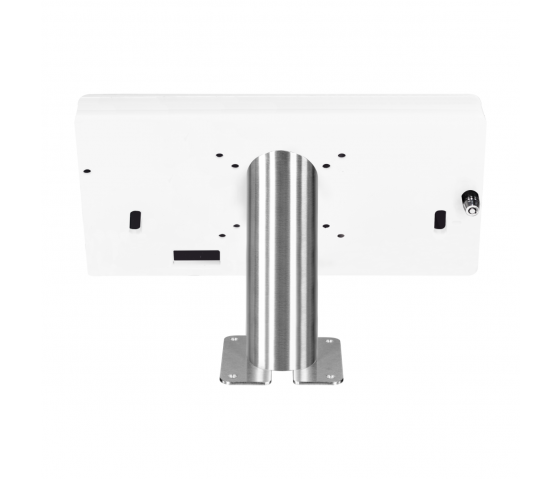 Support de bureau fixe Fino pour Microsoft Surface Pro 8 / 9 / 10 tablet - blanc/acier inoxydable
