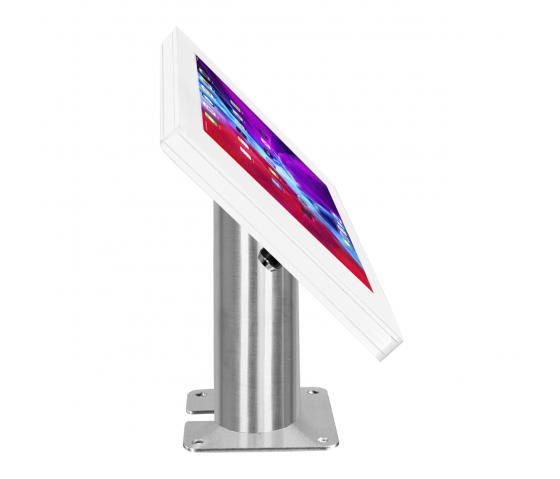 Support de table Fino pour Samsung Galaxy Tab A 10.5 - blanc/acier inoxydable 