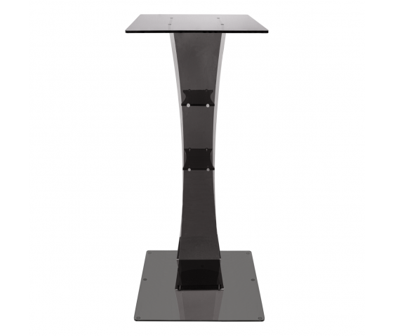 Table de présentation Vasquez - carrée - 100 cm - anthracite