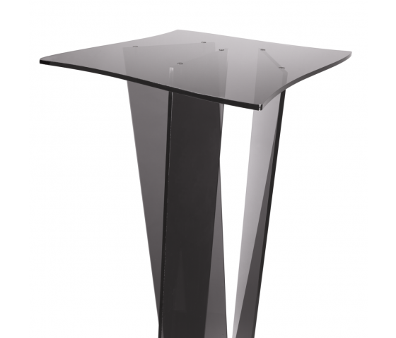 Table de présentation Valverde - carrée - 100 cm - anthracite