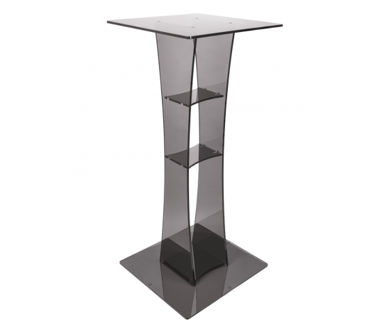 Table de présentation Vasquez - carrée - 100 cm - anthracite