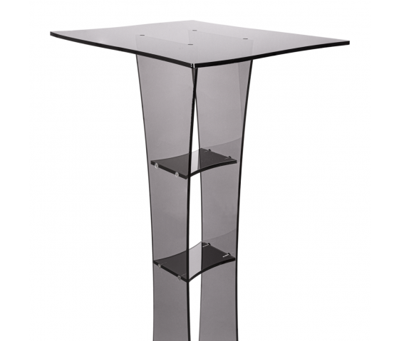 Table de présentation Vasquez - carrée - 100 cm - anthracite