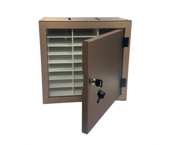 Armoire verrouillable BTOK24 pour 24 téléphones portables - bronze