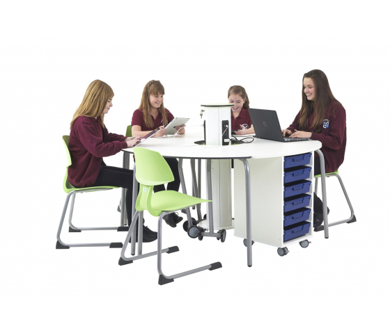 Table d'étudiant pliante à 60°
