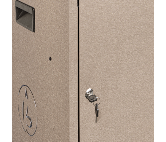 Armoire de chargement BRVDC12 pour 12 appareils mobiles jusqu'à 17 pouces - bronze - USB-C