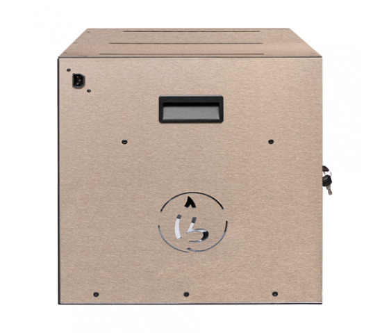 Armoire de chargement BRVD12 pour 12 appareils mobiles jusqu'à 17 pouces - bronze - multiprise