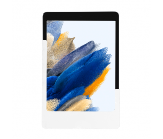 Support mural plat Domo Slide pour Samsung Galaxy Tab A9 8.7 pouces avec fonctionnalité de charge - blanc