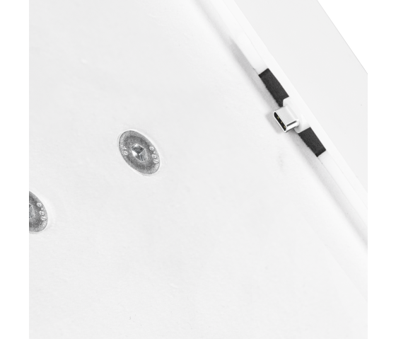 Support mural Domo Slide plat avec fonction de recharge pour iPad Air 11 pouces 2025 - blanc