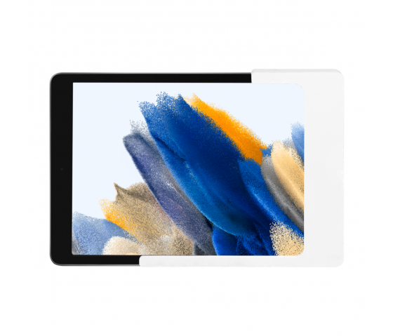 Support mural plat Domo Slide pour Samsung Galaxy Tab A9 8.7 pouces avec fonctionnalité de charge - blanc