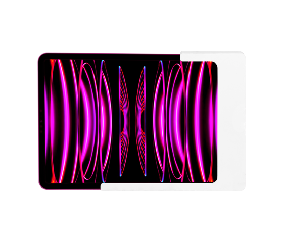 Support mural Domo Slide plat avec fonction de recharge pour iPad Air 11 pouces 2025 - blanc