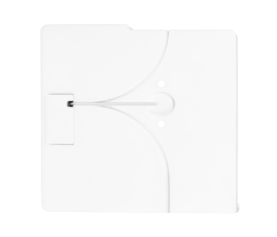 Support mural Domo Slide plat avec fonction de recharge pour iPad Air 11 pouces 2025 - blanc