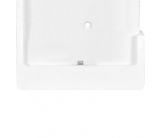 Support de tablette mural plat Domo Slide avec fonction de recharge pour iPad Air 13 pouces 2024 - blanc