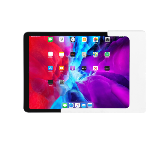 Support mural Domo Slide plat avec fonction de recharge pour iPad Air 11 pouces 2025 - blanc
