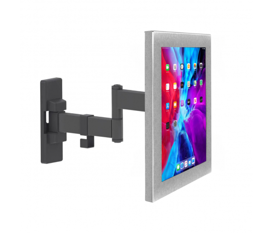 Support de tablette mural flexible 265 mm Securo L pour tablettes de 12 à 13 pouces - acier inoxydable