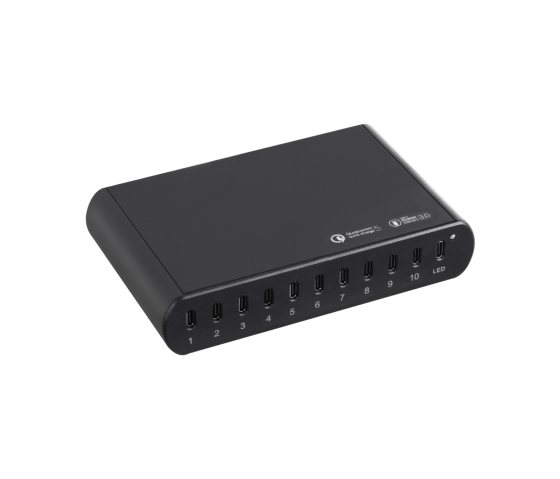 Station de charge rapide USB-C à 10 ports de 250 W