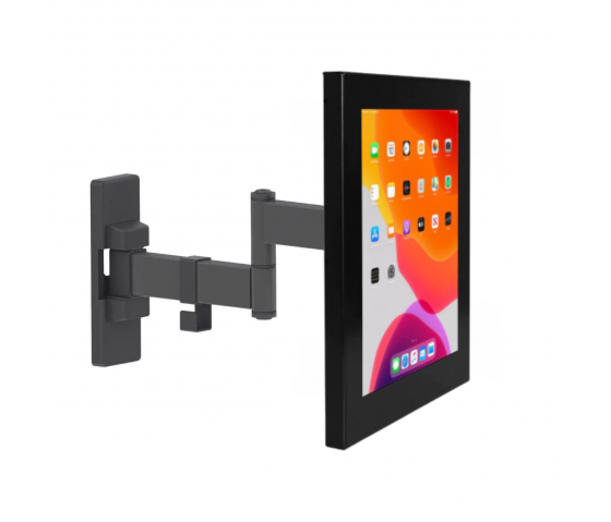 Support de tablette mural flexible 265 mm Securo S pour tablettes de 7 à 8 pouces - noir