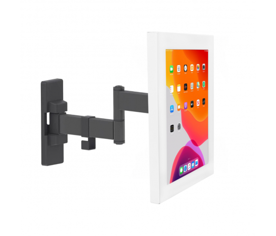 Support de tablette mural flexible 265 mm Securo S pour tablettes de 7 à 8 pouces - blanc