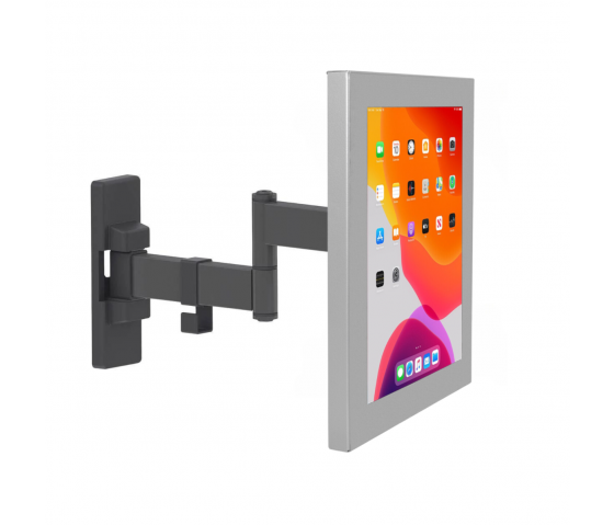 Support de tablette mural flexible 265 mm Securo S pour tablettes de 7-8 pouces - gris