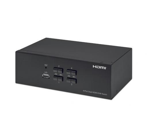 Commutateur KVM HDMI à 4 ports pour deux moniteurs KVMMHT4