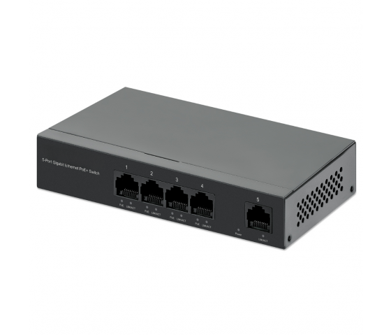 Switch Gigabit Ethernet PoE+ à 5 ports - 40W PoE - Convient pour le bureau et le montage mural