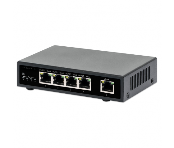 Switch PoE+ Gigabit Ethernet à 5 ports - 62W PoE, Desktop