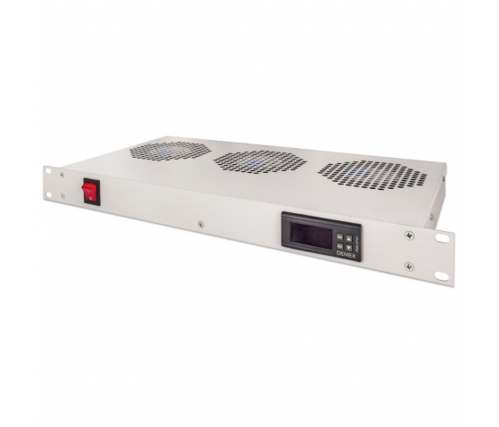 Unité de ventilation à 3 ventilateurs 1U pour baies 19 pouces - gris