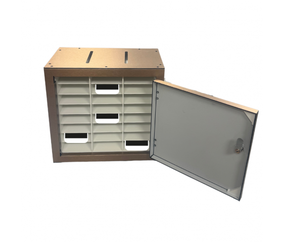 Armoire verrouillable BTOK24 pour 24 téléphones portables - bronze
