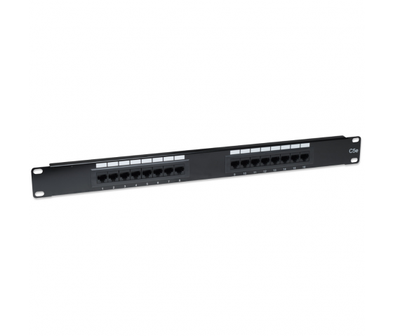 Panneau de brassage Cat5e 16 ports - 1U 19
