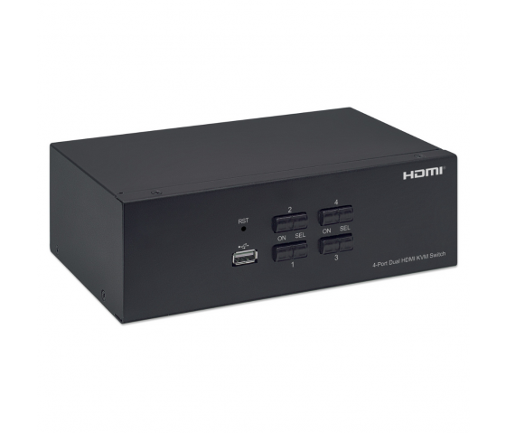 Commutateur KVM HDMI à 4 ports pour deux moniteurs KVMMHT4
