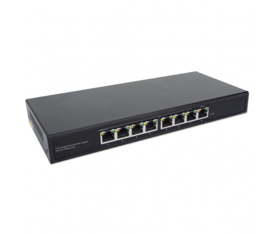 Switch PoE+ Ethernet Gigabit 8 ports - 85W PoE, Desktop