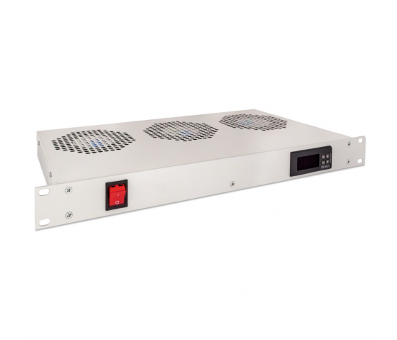 Unité de ventilation à 3 ventilateurs 1U pour baies 19 pouces - gris