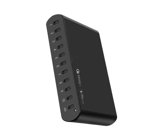 Station de charge rapide USB-C à 10 ports de 250 W