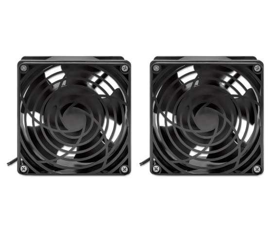 Unité de ventilation avec 2 ventilateurs pour coffrets réseau muraux 19