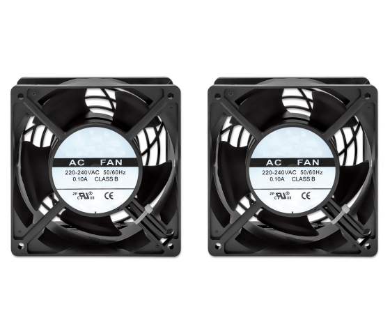 Unité de ventilation avec 2 ventilateurs pour coffrets réseau muraux 19