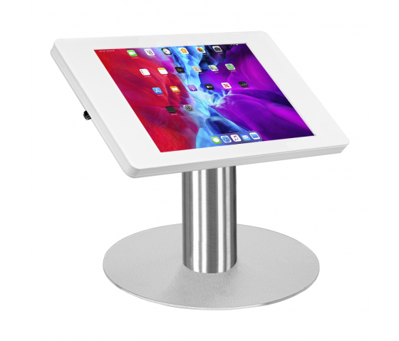 Support de table pour iPad Fino iPad Mini 8,3 pouces - acier inoxydable/blanc