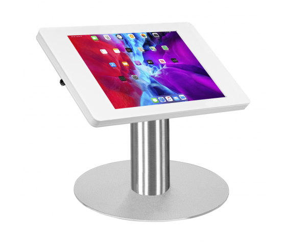 Support de table Fino pour Samsung Galaxy Tab A 10.1 2016 - blanc/acier inoxydable 