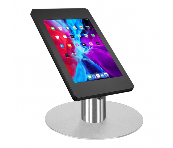 Support sur comptoir Fino pour iPad Air/Pro 13 pouces 2024 - noir/acier inoxydable