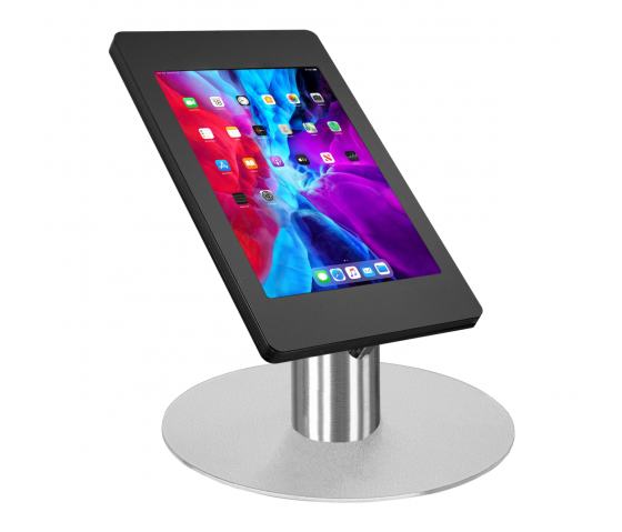 Support de bureau Fino pour Samsung Galaxy Tab A9+ 11 pouces 2023 - acier inoxydable/noir