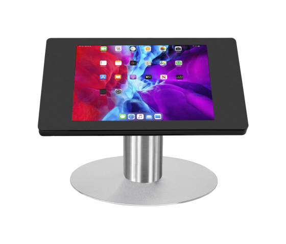 Support de table Fino pour iPad 9.7 - noir/acier inoxydable 