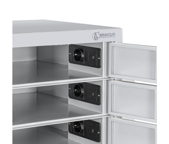 Casier de charge BR10KL pour 10 appareils - serrure à clé