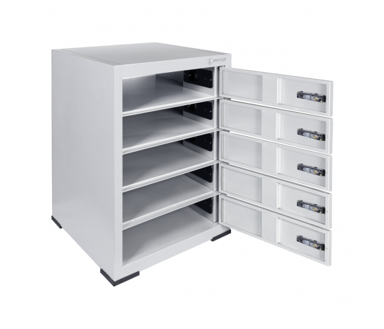 Casier de chargement compact BR5DESK pour 5 appareils - serrure à combinaison